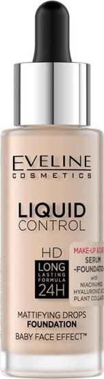 Изображение Eveline Eveline Liquid Control HD Podkad do twarzy z dropperem nr 002 Soft Porcelain 32ml