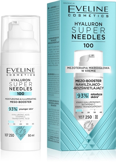 Picture of Eveline Hyaluron Super Needles 100 Mezo-booster nawilajco-rozwietlajcy 50ml