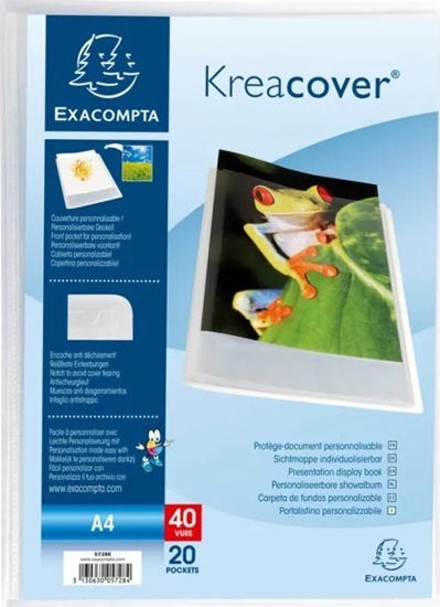 Изображение Exacompta Demomappe Exacompta Kreacover® A4 med 20 lommer transparent