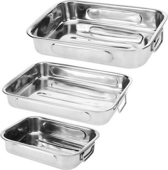 Picture of Excellent Houseware Brytfanna BLACHA STALOWA do piekarnika zestaw 3 sztuki