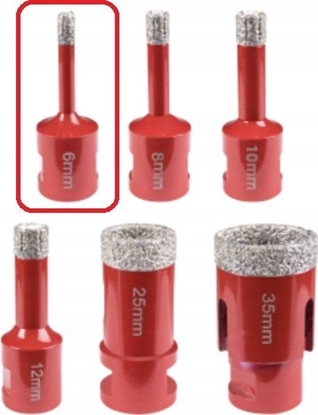 Attēls no EXPERT 6 mm otwornica diamentowa; m14; max 12000 obr/min [Expert] - 1sz