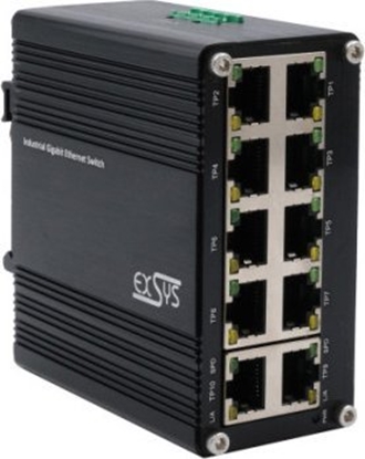 Attēls no Exsys EX-62025 10-Port Industrie Ethernet Switch