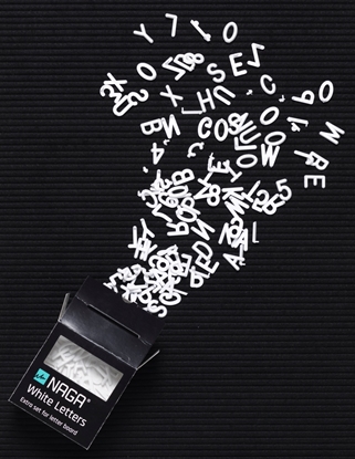 Picture of Extra set white letters for Letter board - (161 pce pr. )