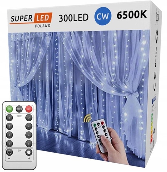 Picture of Extralink | Kurtyna LED | 3x3 + pilot bz