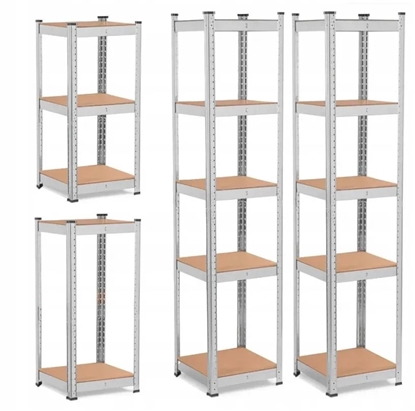 Attēls no Extralink | Zestaw dwóch regaów 5-poziomowych | 180x40x40 cm, 175 kg