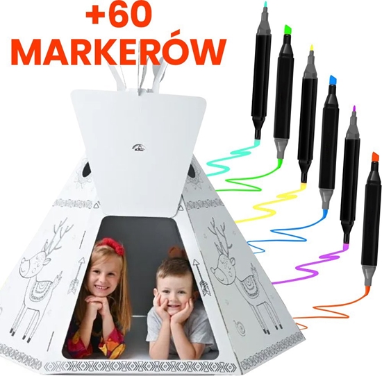 Picture of ExtraLink | Zestaw Markery 60 szt + Zabawka Teepee |