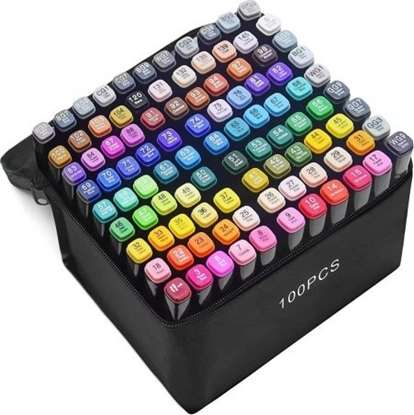 Attēls no ExtraLink Extralink | Zestaw markerów alkoholowych | flamastry, mazaki, pisaki, 100 sztuk