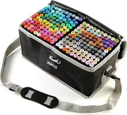 Attēls no ExtraLink Extralink | Zestaw markerów alkoholowych | flamastry, mazaki, pisaki, 204 sztuk