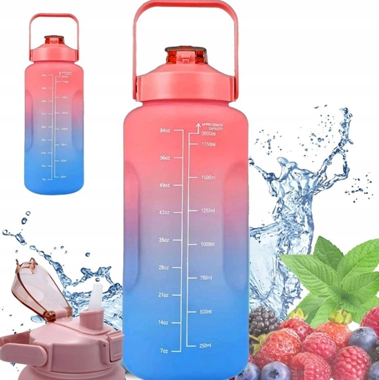 Picture of ExtraLink EXTRALINK BUTELKA MOTYWACYJNA BIDON NA WOD 2000ML CZERWONO-NIEBIESKA BUT-994