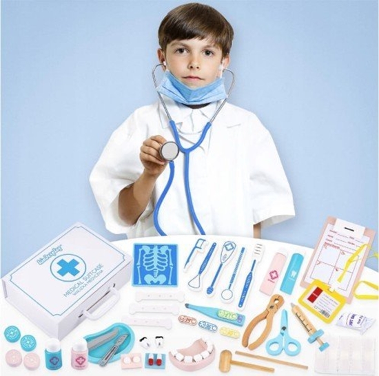 Picture of ExtraLink EXTRALINK TOYS ZESTAW MAEGO LEKARZA PIELGNIARKA WALIZKA 43 ELEMENTY