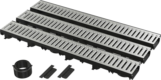 Picture of ExtraLink Odpyw Garaowy set 3 m (2x zalepka, 1x gniazdo DN110)