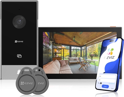 Picture of Ezviz Wideodomofon EZVIZ HP5, sterowanie przez Wi-Fi (Android / iOS), instalacja 2-yowa