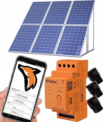 Attēls no F&F Monitor licznik zuycia energii trójfazowy Energy-3-OPTI-100 F&F WI-MEF-3-OPTI-100