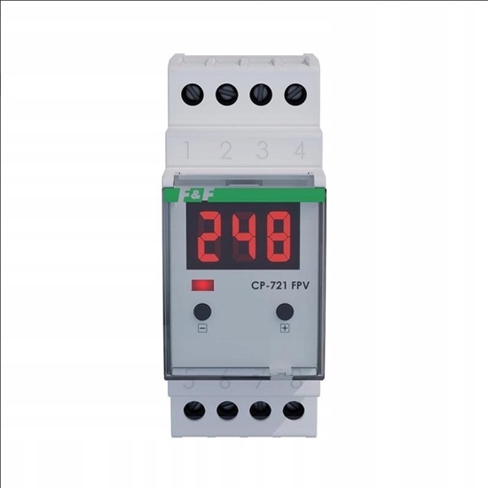 Изображение F&F Przekanik napiciowy F&F CP-721-FPV jednofazowy programowalny z wywietlaczem LED do instalacji fotowoltaicznych