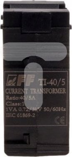 Изображение F&F Przekadnik prdowy TI-40/5 kl.0,5 1VA 87,5x104 TI-40-5