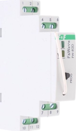 Picture of F&F Radiowy podwójny przekanik bistabilny - monta DIN 85-265V AC/DC multifunkcyjny F&ampWave FW-R2D-P