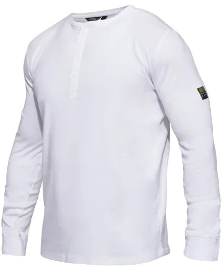 Picture of F.ENGEL Explore Grandad L/S T-Shirt Explore Grandad L/S T-Shirt Str.: M Farve: Hvid