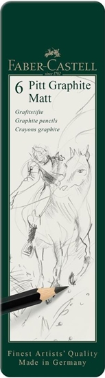 Picture of Faber Castell Oówek artystyczny Pitt Graphite Matt 6szt