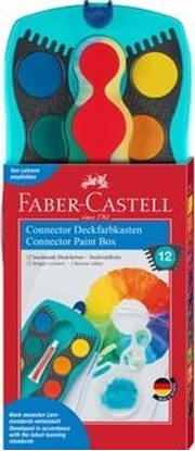 Picture of Faber Farby szkolne Connector 12 kolorów w turkusowej kasetce Faber-Castell  [0|0]