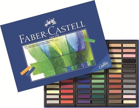 Picture of Faber-Castell FABER-CASTELL Softpastellkreiden Mini 72er Kartonetui 3 Stk