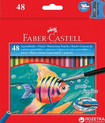 Attēls no Faber-Castell Kredki Akwarelowe Z Pdzelkiem 48 Kolorów Faber-Castell (114448 FC)