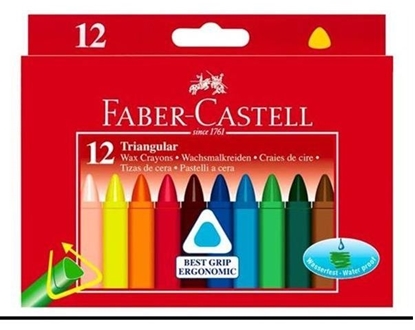 Attēls no Faber-Castell Kredki wiecowe TrjkÄtne 12 Kolorw