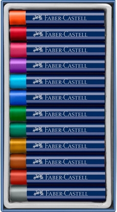 Изображение FABER-CASTELL Ölpastellkr. metallic 12er Kartonetui