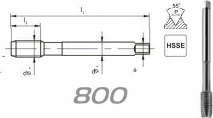 Изображение Fanar GWINTOWNIK G 1" DIN-5156B HSSE 800 - D2-111101-3139