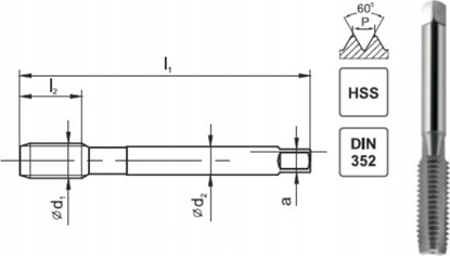 Изображение Fanar GWINTOWNIK M 7 NGMM/1 DIN-352D (6H) HSS