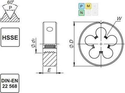 Picture of Fanar NARZYNKA M10x1,25 DIN-22568 (6g) HSSE INOX