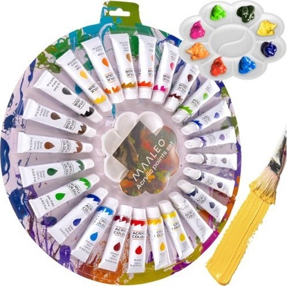 Picture of Farby akrylowe 12ml - zestaw 24 szt. Maaleo 24725