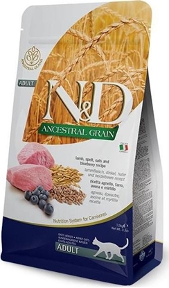 Picture of Farmina N&D ANCESTRAL GRAIN CAT LAMB, SPELT, OATS AND BLUEBERRY ADULT 1,5kg