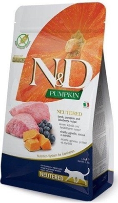 Picture of Farmina N&D PUMPKIN CAT LAMB & BLUEBERRY NEUTERED ADULT 1,5kg