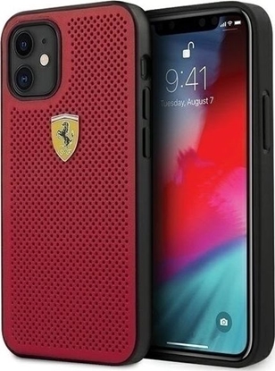 Picture of Ferrari Ferrari FESPEHCP12SRE iPhone 12 mini 5,4" czerwony/red hardcase On Track Perforated