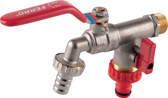 Picture of Ferro KCD2 ZAWÓR CZERP.KULOWY Z 2 PRZY. 1", 3/4" FERRO // ZKC.25/20-COMFORT-FER