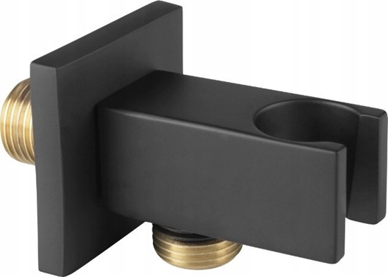 Picture of Ferro Przycze ktowe G1/2 do wa natryskowego, z uchwytem, czarny