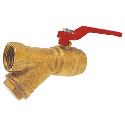 Picture of Ferro Zawór kulowy wodny z filtrem skonym 5/4" KZF4