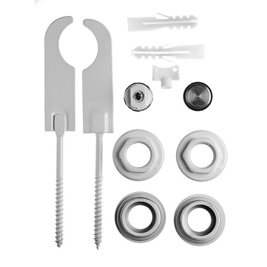 Picture of Ferro Zestaw korków grzejnikowych 1x1/2" + odpowietrznik i wieszaki ZGG2B