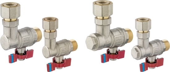 Picture of Ferro Zestaw zaworów ktowych pod kocio 2-funkcyjny