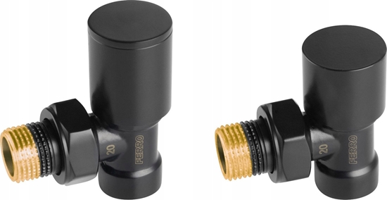 Picture of Ferro ZGB31BL DEKORACYJNY ZESTAW GRZEJNIKOWY KTOWY , CZARNY FFRRO// G.ZG.KPL.KT.FERRO-BL