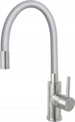 Picture of Ferro ZUMBA Inox bateria zlewozmywakowa z elastyczn szar wylewk, stal