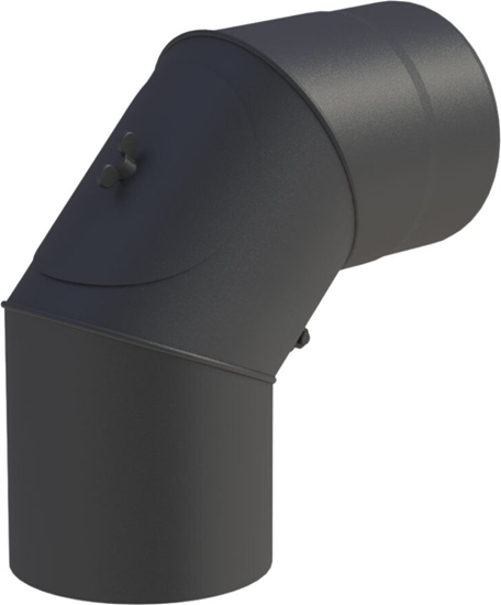 Picture of Ferrolux FERROLUX KOLANO OBROT.0-90st. 180 Z WYCZ.CZARNY