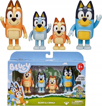 Picture of Figurka Bingo Zestaw 4 figurek bingo bandit bluey & family