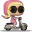 Attēls no Figurka Funko Pop Rides: White Lotus - Tanya on a scooter