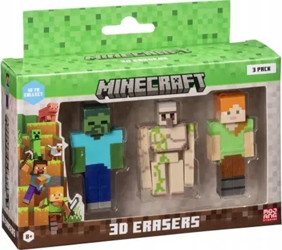 Picture of Figurka HP *****MINECRAFT 3D Erasers 3pack C 14249