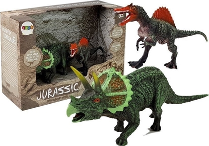 Attēls no Figurka LeanToys Dinozaury 2szt Spinosaurus, Triceratops