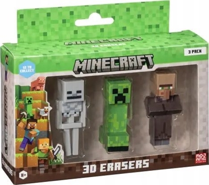 Picture of Figurka Phanteks *****MINECRAFT 3D Erasers 3pack D 14256