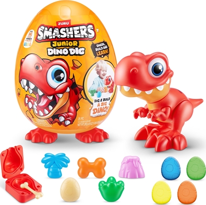 Picture of Figurka Zuru Smashers - Junior Dino Dig, Large Egg S1 (74115) /Figures /Orange