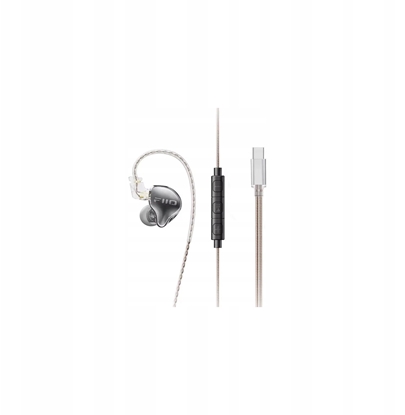 Picture of FiiO JD10 TC - zcze Type-C - transparent black - Dynamiczne monitory douszne