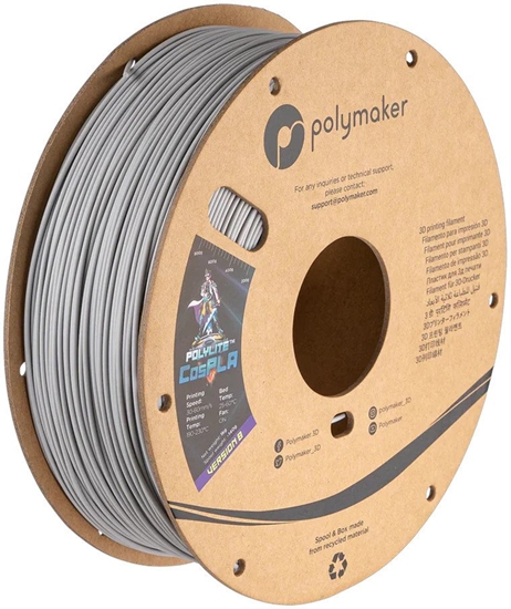 Picture of Filament Polymaker PolyLite CosPLA Version B 1,75mm 1kg - More durable - Grey}